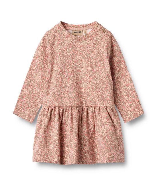 Wheat Jersey Kleid Bessie rose dust flower